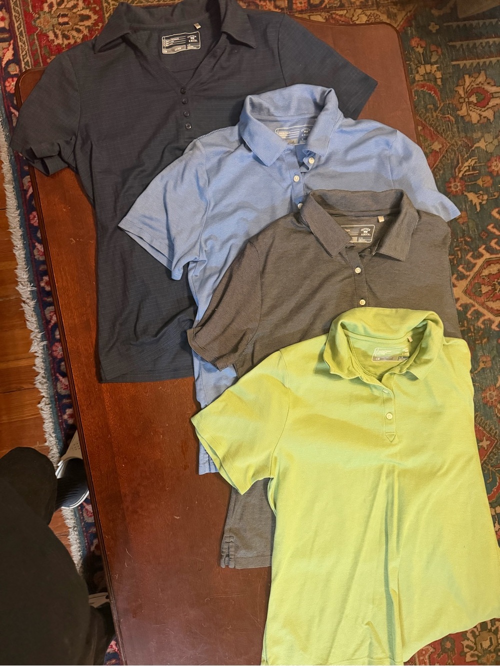 Cutter & Buck Men's Polo Set in Lime, Light Blue, Charcoal & Navy